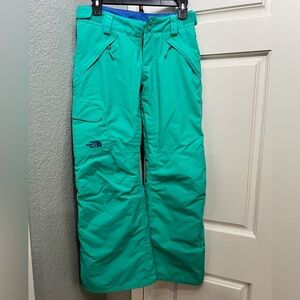 The North Face gorgeous aqua snow pants